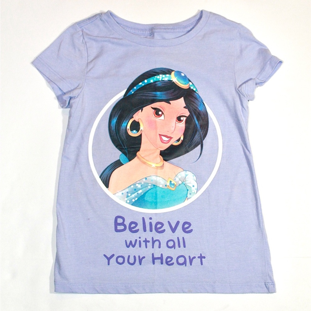 Disney Lavender Jasmine Graphic Tee - Believe With All Your Heart